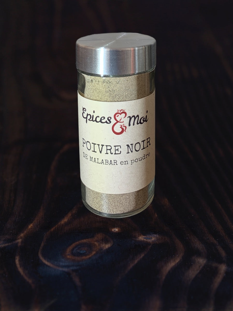 Poivre Noir de Malabar en poudre